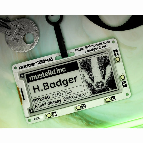 Badger 2040 電子ペーパーディスプレイ – Badgerのみ