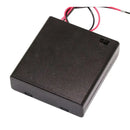 電池ホルダ 4 x 単3電池用 カバー & スイッチ付き