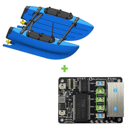Blue Robotics 5 ポート イーサネット スイッチ (BlueROV2、BlueBoat と互換性あり)