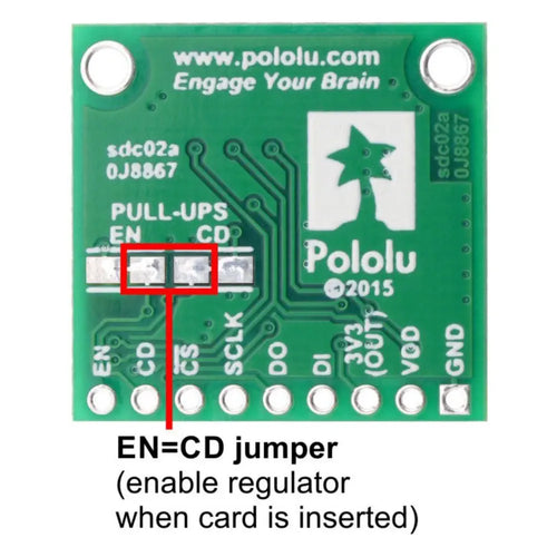 3.3Vレギュレータおよびレベルシフタ内蔵microSDカード用ブレークアウトボード