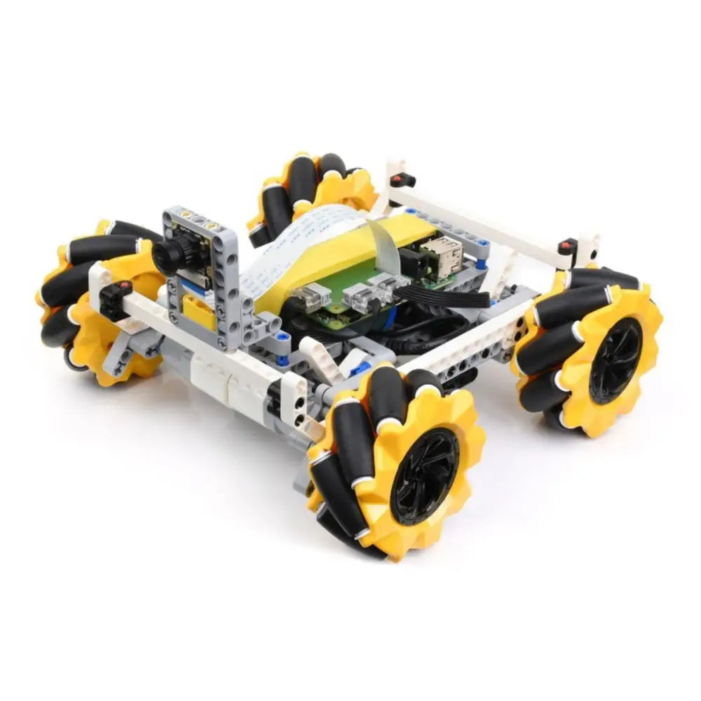 BuildMecar スマートビルディング ブロック ロボットキット-B、メカナム、5MPカメラ付き