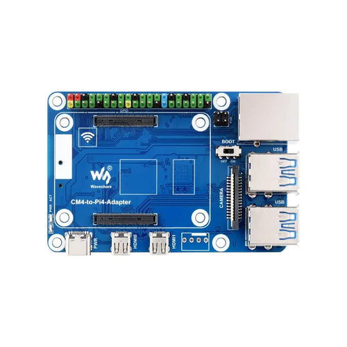 Waveshare Raspberry Pi 4B用 CM4～Pi 4B アダプタ (CM4 別売)