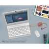 CrowPi L アドバンスキット Raspberry PiノートPC - 白色 (USプラグ Raspberry Piなし)
