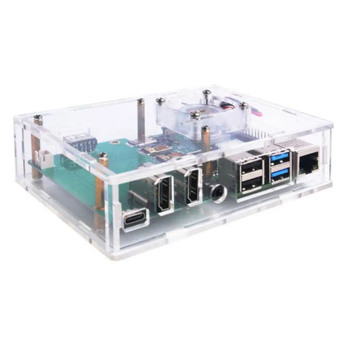 Cytron アクリル セットトップボックスキット RPi 4B用 - 透明