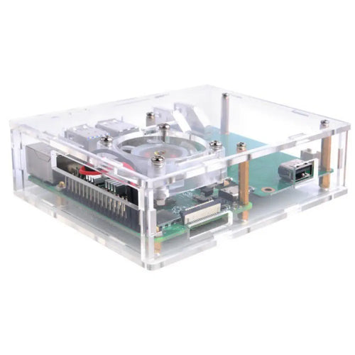 Cytron アクリル セットトップボックスキット RPi 4B用 - 透明
