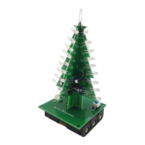 Dagu 3D クリスマスツリー DIY電子工作 LEDキット 赤 / 緑 / 黄色 点滅回路付き