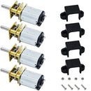 DC12V 500RPM N20 高トルク 減速モータ（金属製ギアボックス付き）（4x）