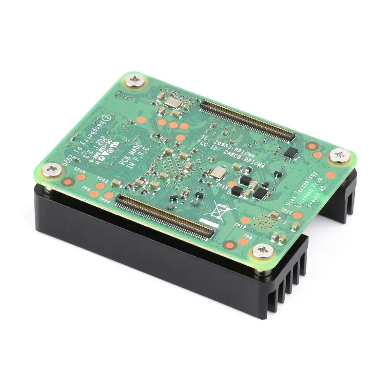 Waveshare Raspberry Pi CM4用アルミヒートシンク ノッチアンテナ付き