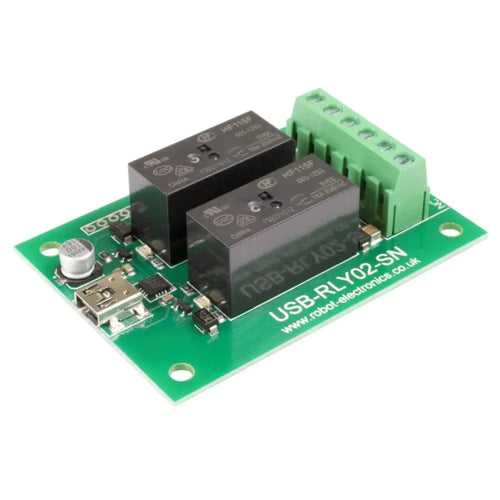 Devantech 2x16A USBリレー USB-RLY02-SN