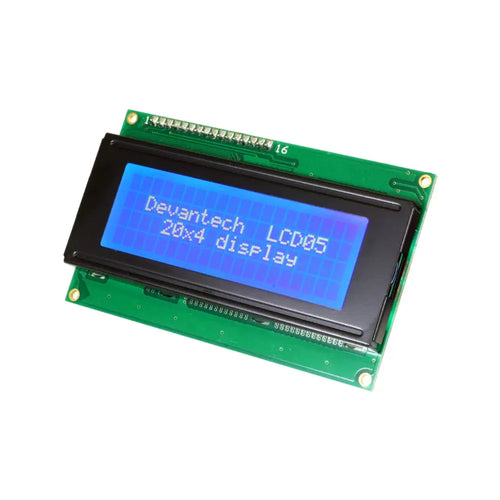 Devantech LCD05 20 x 4 ディスプレイ (青)