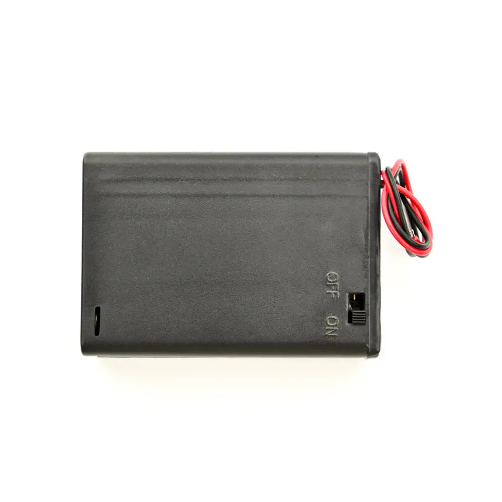 DFRobot 3xAA バッテリーホルダー (カバーと電源スイッチ付き)