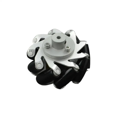 DFRobot 65mm メタルメカナムホイール（モータシャフトカップリング付き）（左）