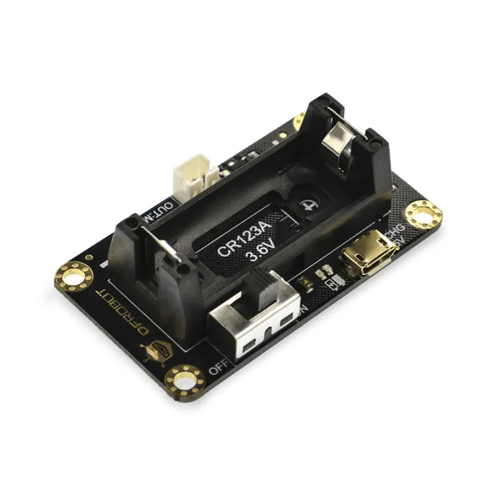 DFRobot CR123A マイクロ用リチウムイオン電池ホルダー: Maqueen