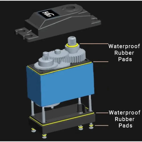 DFRobot 高トルク防水メタルギアデジタルサーボ (35KG、180°、IP54)