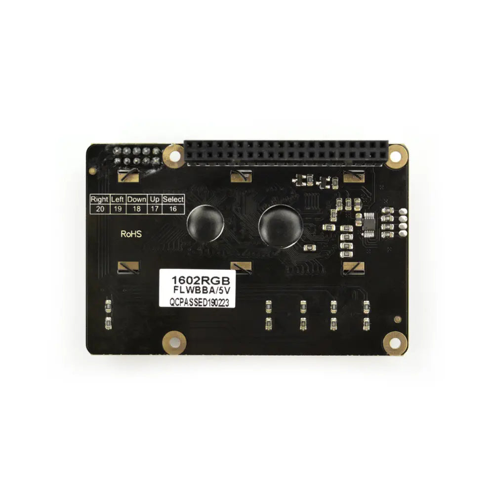 DFRobot I2C 16x2 RGB LCD キーパッド HAT (RGB バックライト付き) (Raspberry Pi 4B/3B+ 対応)