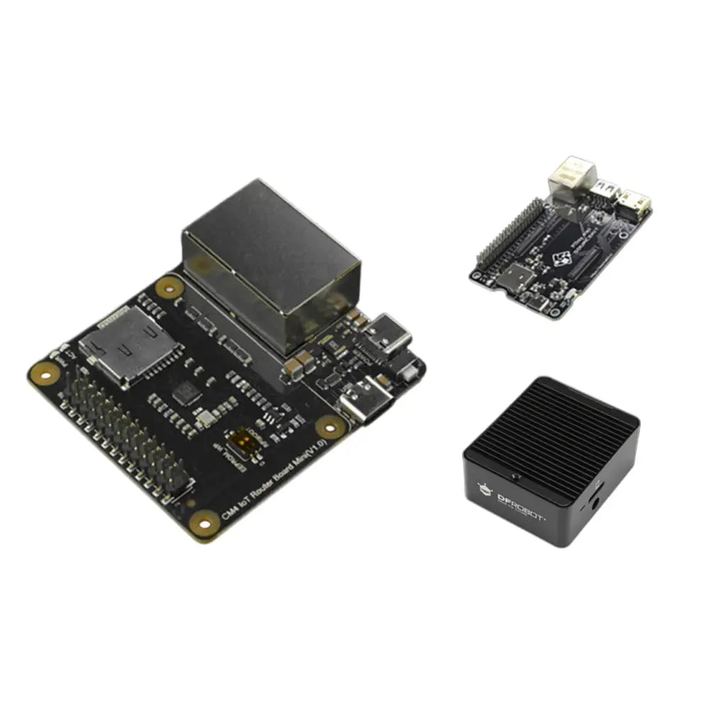 DFRobot Raspberry Pi CM4 IoTルータキャリアボードミニ (ケース および PiTray Mini付属)
