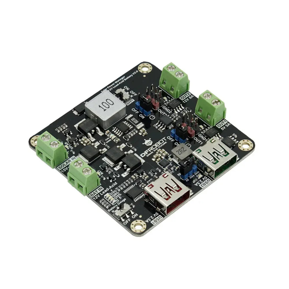 DFRobot 12V 鉛蓄電池用ソーラーパワーマネージャー