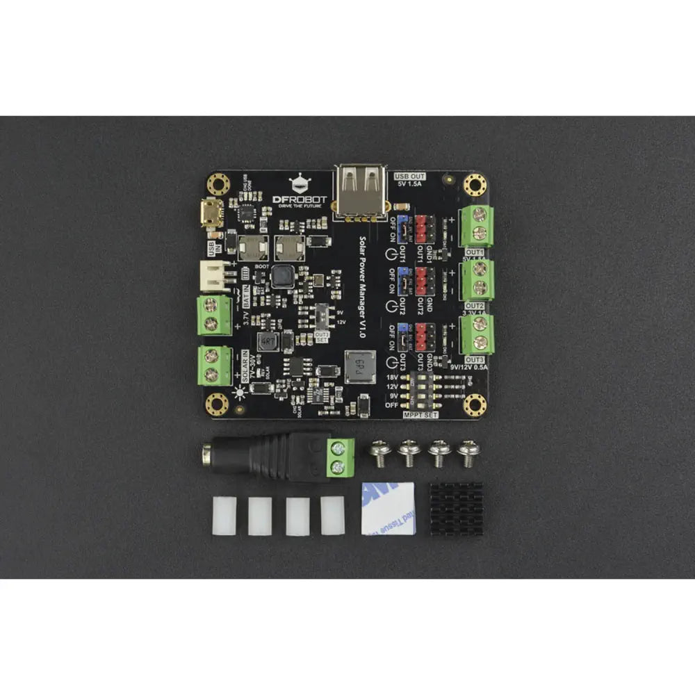 DFRobot ソーラーパワーマネージャー パネル付き (9V)