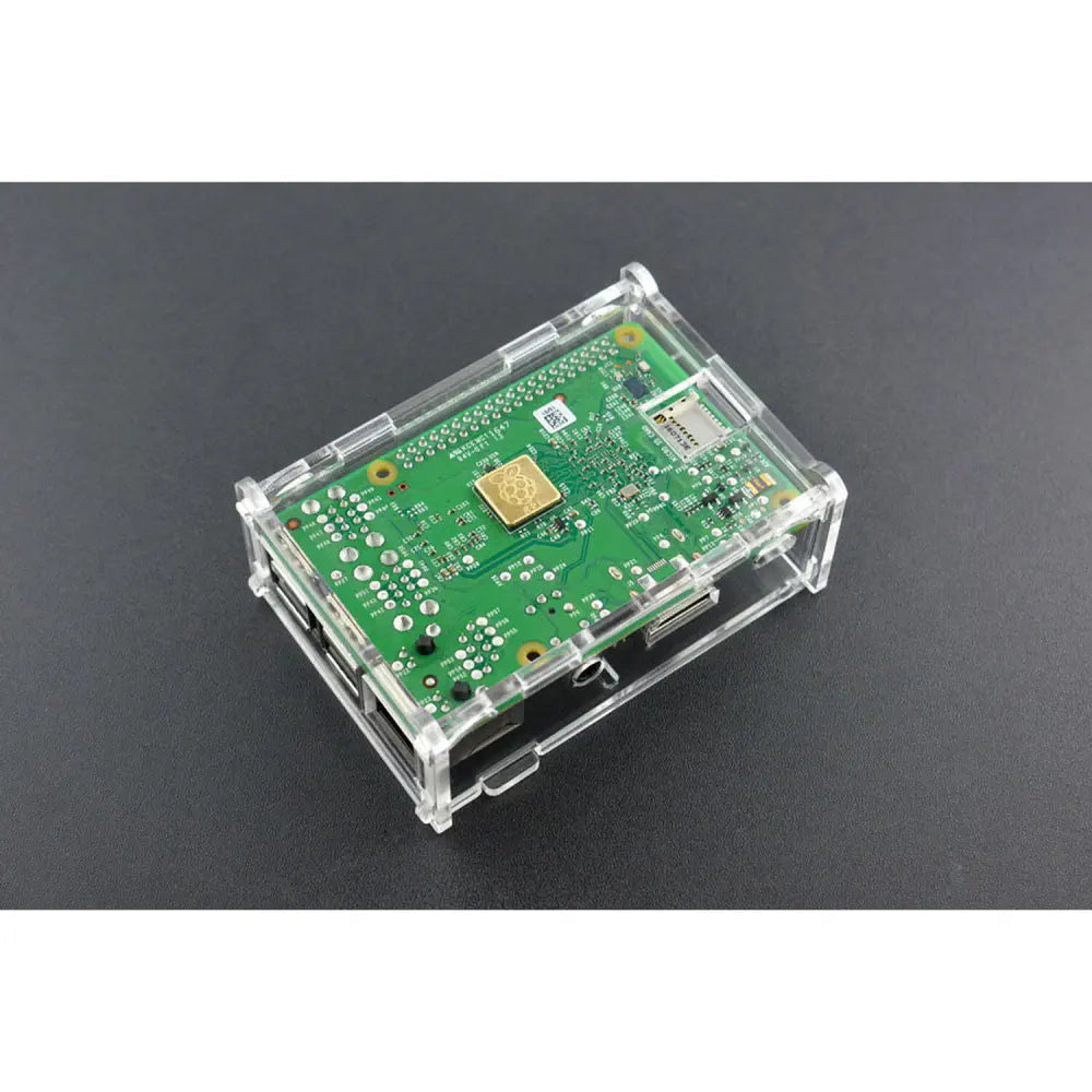 DFRobot Raspberry Pi B+/2B/3B用透明アクリルケース（ファン付き）