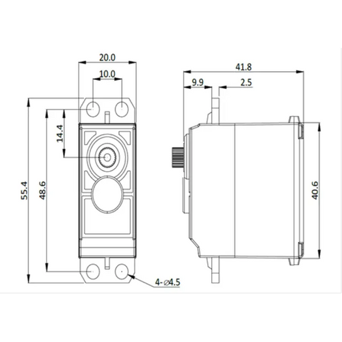 DFRobot 6Kg 180° クラッチサーボ