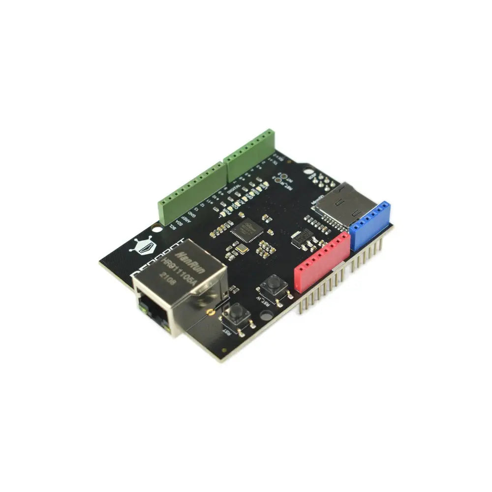 DFRobot DFRduino Ethernet Shield (Mega & Micro SD Support) - RobotShop