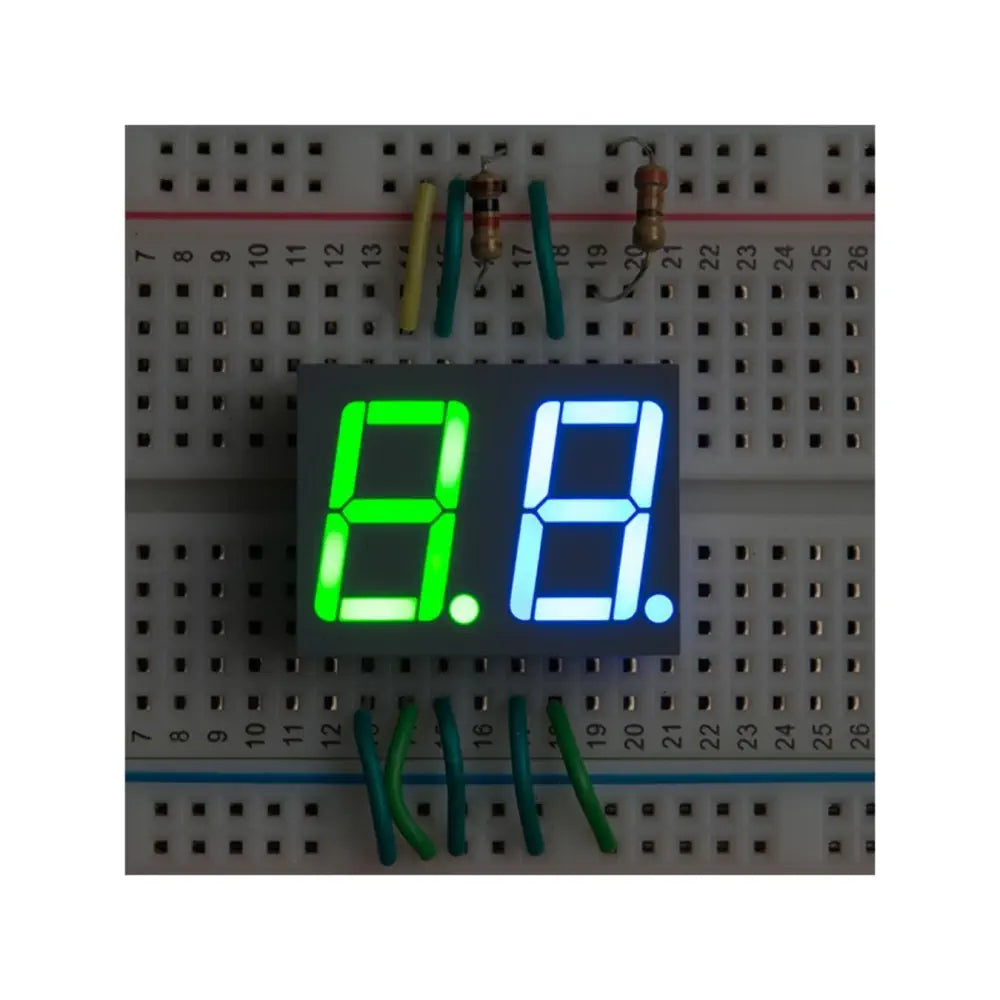 デュアル7セグメントディスプレイLED（RGB）
