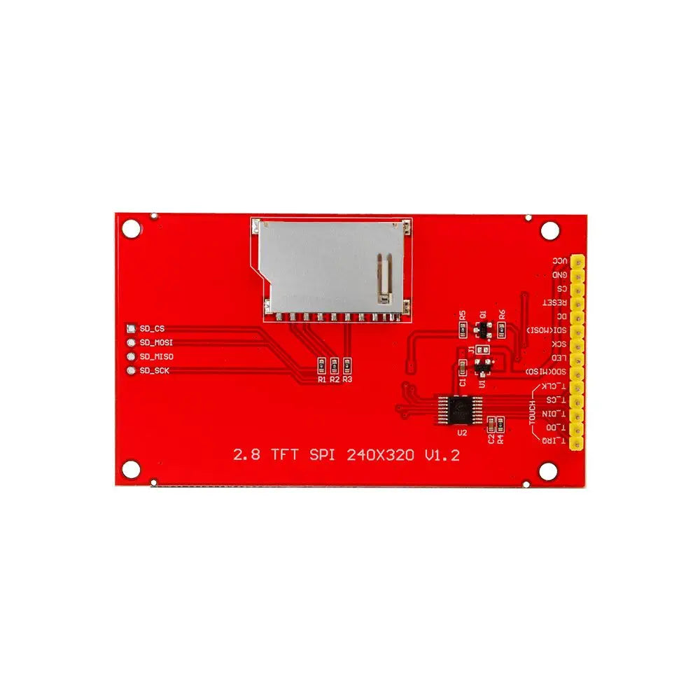 Elecrow 2.8インチ 320 x 240 SPIシリアルTFT LCDモジュールディスプレイ (ドライバIC ILI9341搭載、タッチ機能付き)