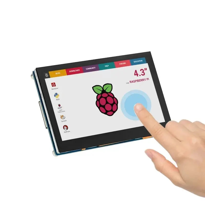 Elecrow 4.3 inch DSIディスプレイ 800 x 480 IPS タッチスクリーン、RPi 4b / 3b+ / 3b適合