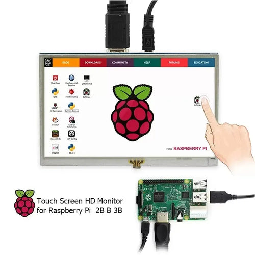 Elecrow 5 Inch QLED 量子ドット抵抗膜タッチディスプレイ 800 x 480 Raspberry Pi B+ / 2B / 3B / 4B用