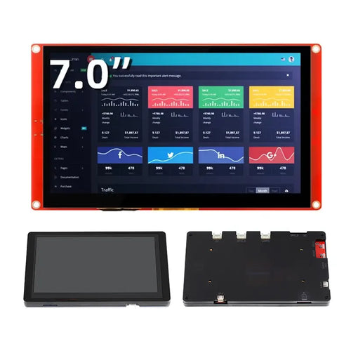 Elecrow CrowPanel 7インチ HMI ESP32 ディスプレイ 800x480 RGB TFT LCD タッチスクリーン (ケース付き)