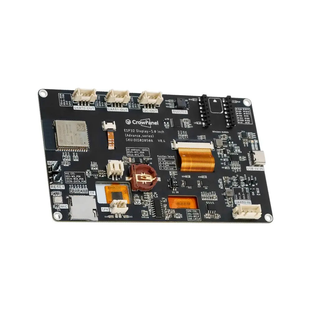 Elecrow CrowPanel Advance 5.0-HMI ESP32 AIディスプレイ 800 x 480 IPSタッチスクリーン