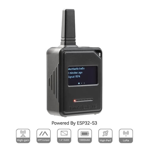Elecrow ThinkNode M2 LoRa Meshtastic 信号トランシーバー（ESP32-S3搭載、1.3インチOLEDディスプレイ、ケース付き）