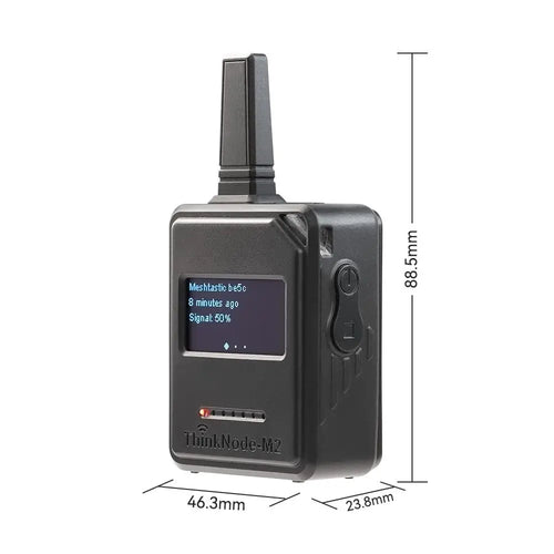 Elecrow ThinkNode M2 LoRa Meshtastic 信号トランシーバー（ESP32-S3搭載、1.3インチOLEDディスプレイ、ケース付き）