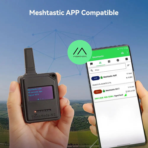 Elecrow ThinkNode M2 LoRa Meshtastic 信号トランシーバー（ESP32-S3搭載、1.3インチOLEDディスプレイ、ケース付き）