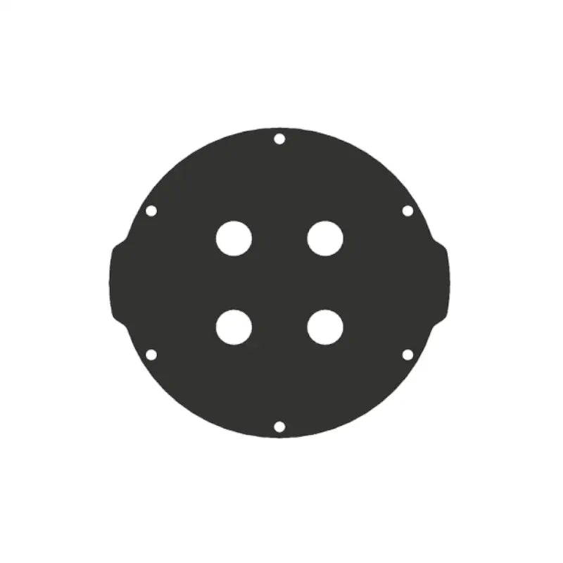 BlueRobotics 75 mm / 3 inch エンドキャップ アルミニウム 4x M10穴 - 1000m
