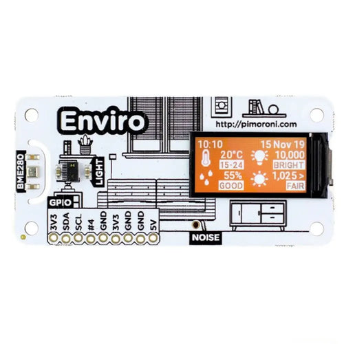 Raspberry Pi用環境モニタリングボード Enviro