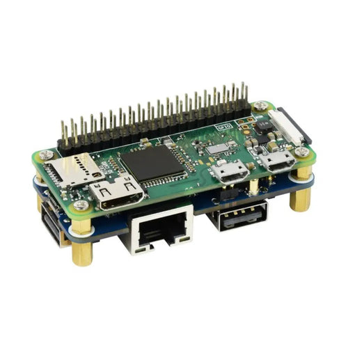 Raspberry Piシリーズ用イーサネット/ USBハブハット（B）（1x RJ45、3x USB 2.0）