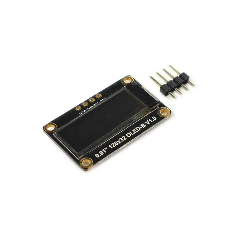 Fermion: モノクロ 0.91 インチ 128x32 I2C OLED ディスプレイ (ブレイクアウト)
