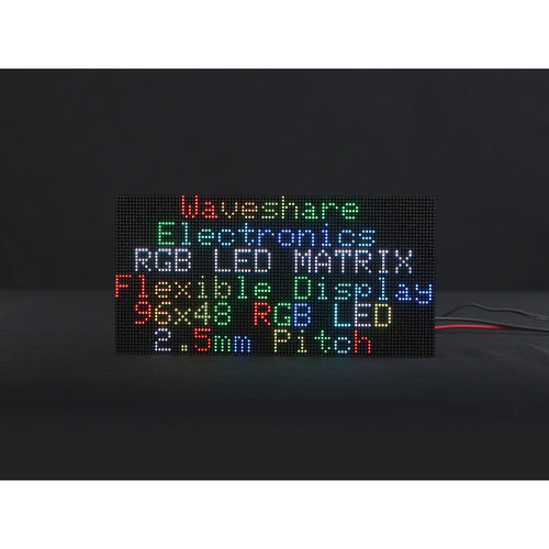 フレキシブル RGBフルカラー LEDマトリックスパネル、2.5mmピッチ、96x48、曲げ可能PCB