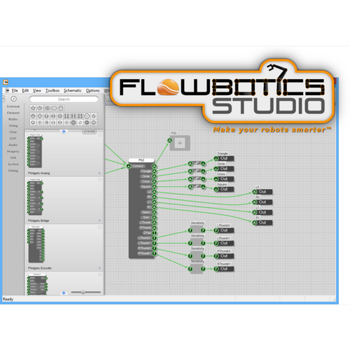 Lynxmotion FlowBotics Studio グラフィカルプログラミングソフトウェア (ダウンロード)