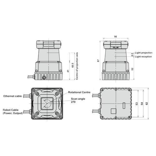 北陽UTM-30LX-EWスキャニングレーザー距離計