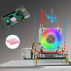 52Pi ICE Tower CPU クーラー RGB LED照明付き 冷却ファン (Raspberry Pi 5用)