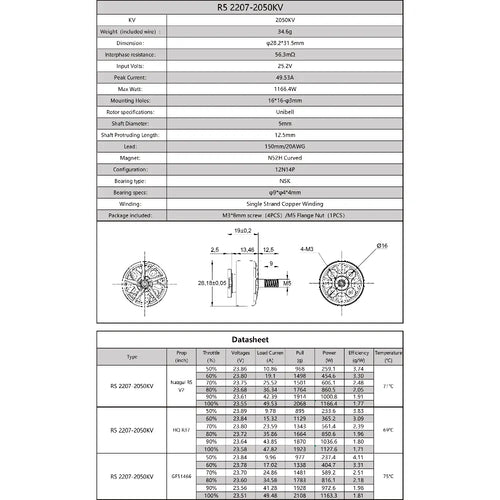 iFlight R5 2207 2050KV FPVモータ 2050KV