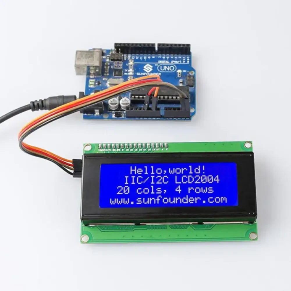 Arduino Uno / Mega 2560用 IIC / I2C / TWIシリアル 2004 / 20x4 LCDモジュールシールド