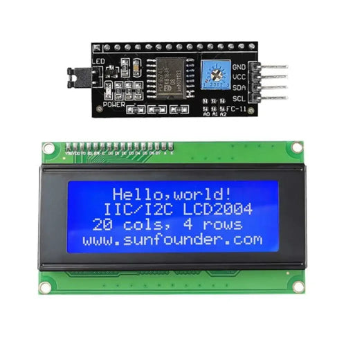 Arduino Uno / Mega2560用　　IIC / I2C / TWIシリアル2004 / 20x4 LCDモジュールシールド