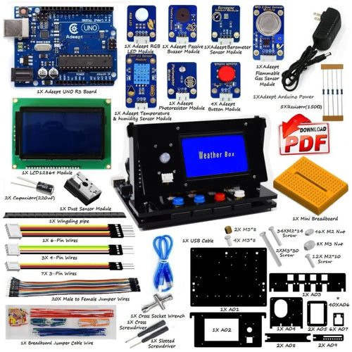 Adeept Indoor Weather Box UNO R3 スタータキット