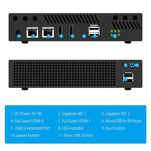 Deskpi Super6c Raspberry Pi CM4 Cluster Mini-ITX ボード用 ITX ケースキット