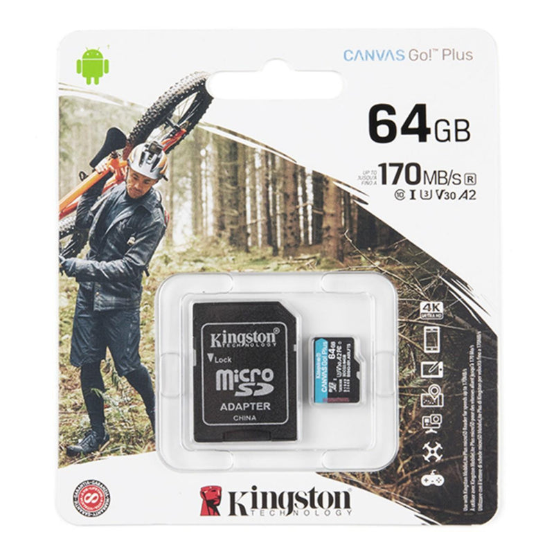 Kingston 64GB SD / MicroSDメモリカード（アダプタ付き）