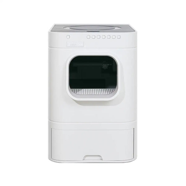 LavvieBot 自動猫トイレ ホワイト LavvieBot S 自動洗浄猫用トイレボックス - RobotShop