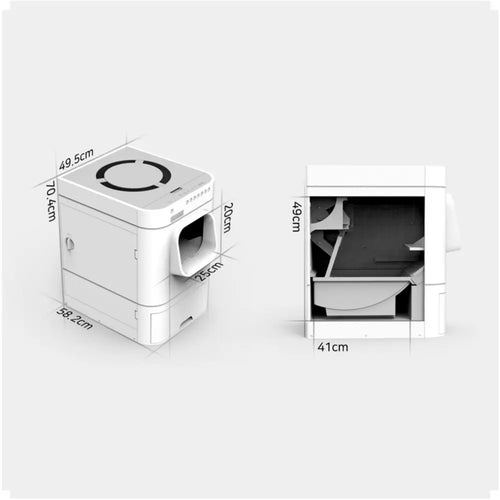 LavvieBot S 自動洗浄猫用トイレボックス - RobotShop LavvieBot S 自動洗浄猫用トイレボックス - RobotShop